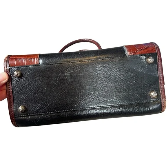 🍁Brighton Vintage Bag Leather embellished - Picture 3 of 13